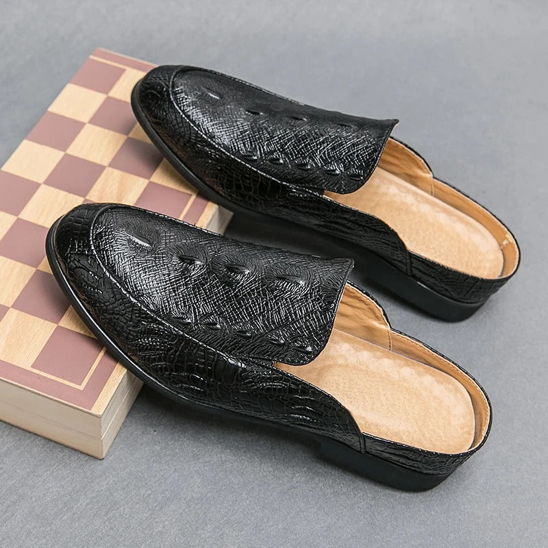 Elegantní Oblekové Boty s Krokodýlími Vzory