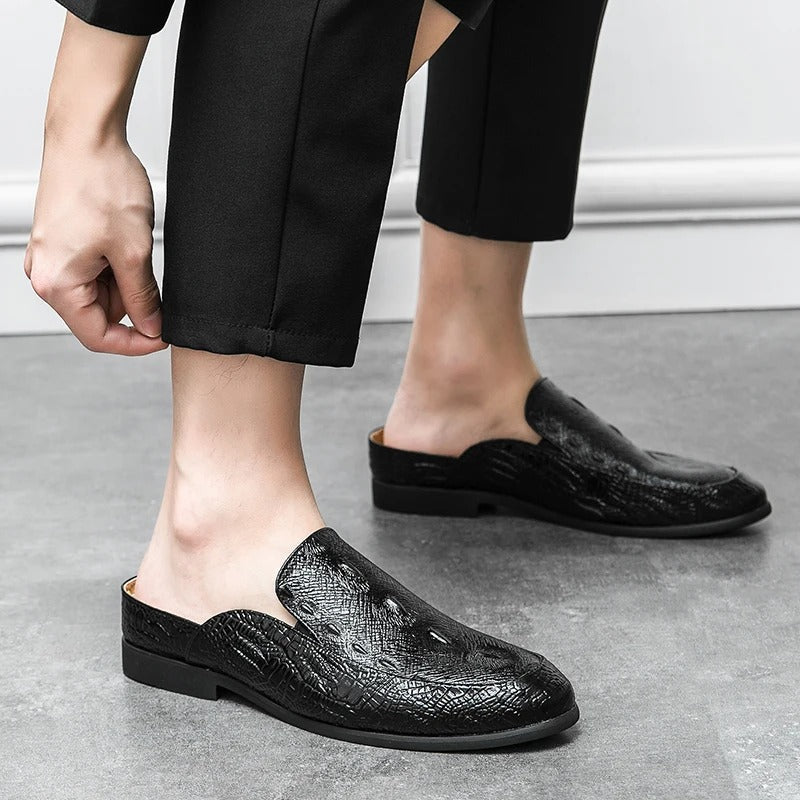 Elegantní Oblekové Boty s Krokodýlími Vzory