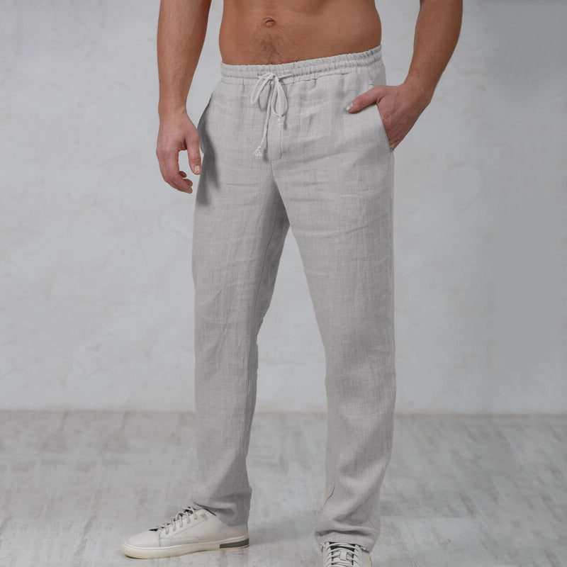 Elegantní Lněné Kalhoty