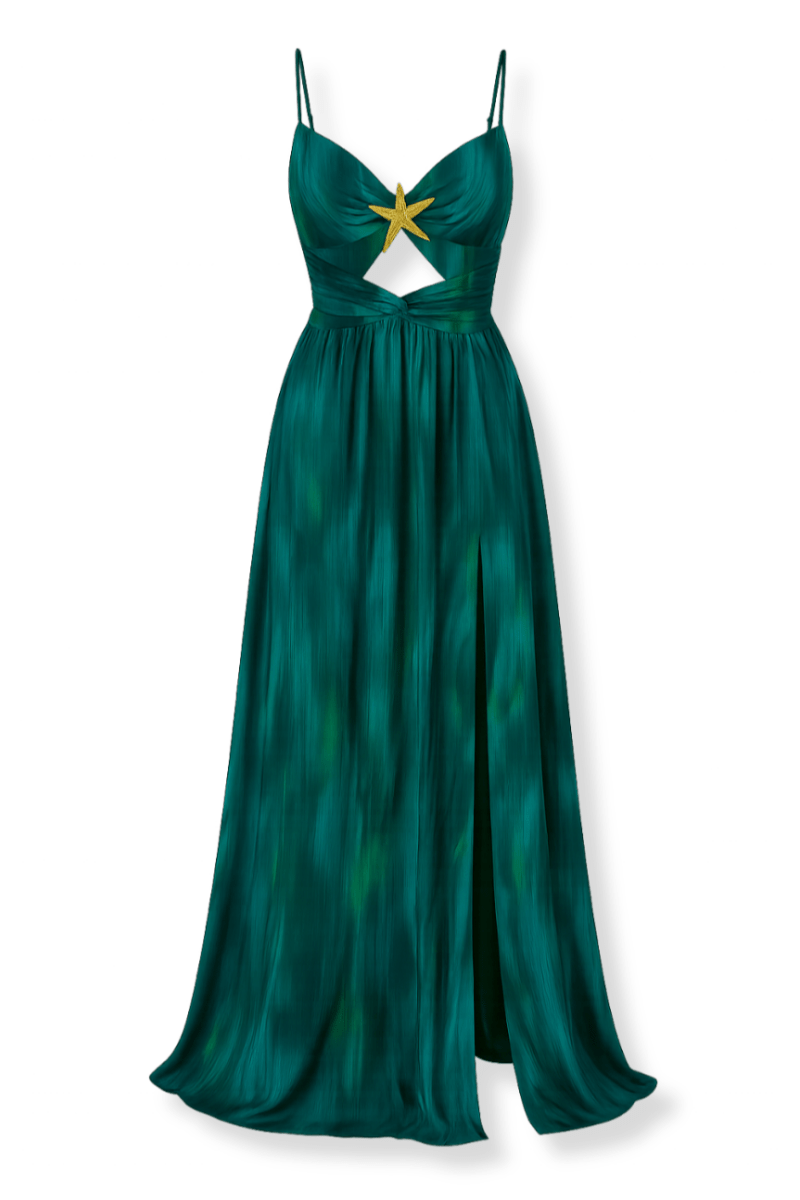 Saphire | Šaty Cut-Out Emerald Allure