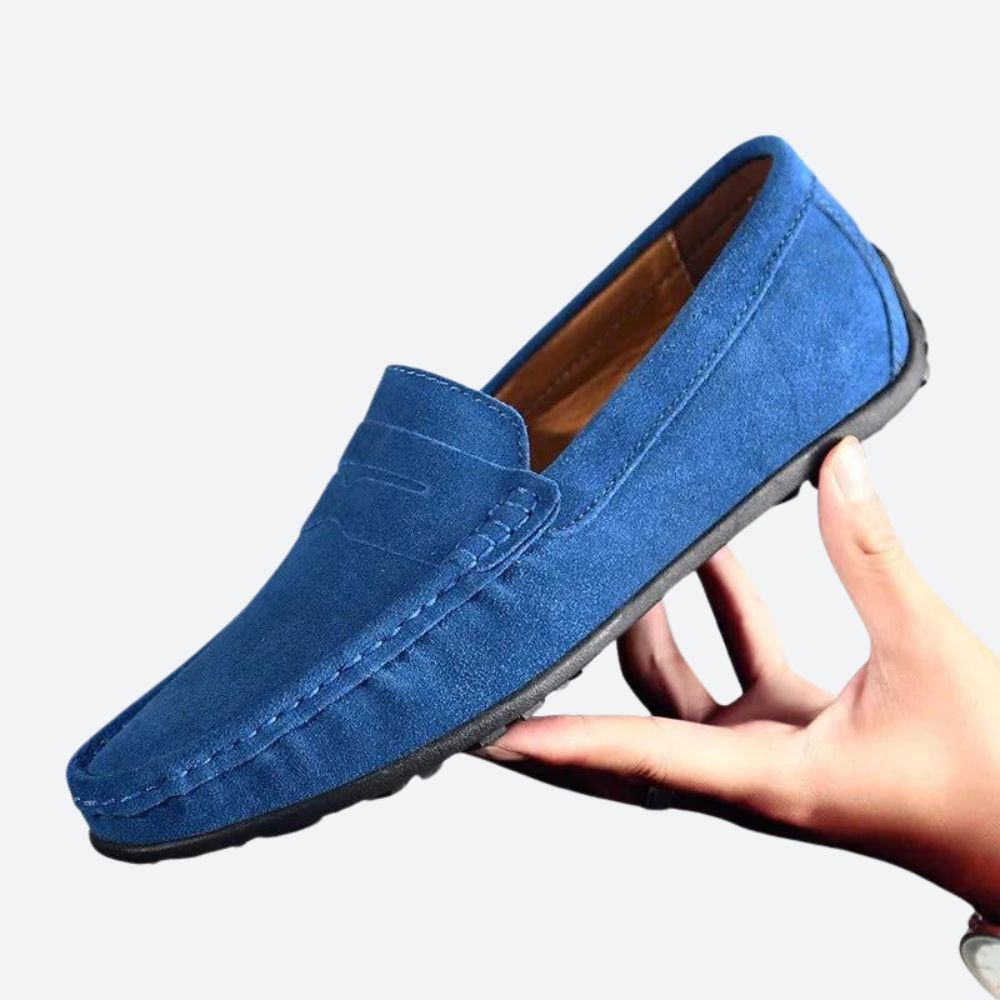 Klasické semišové mokasíny pro muže