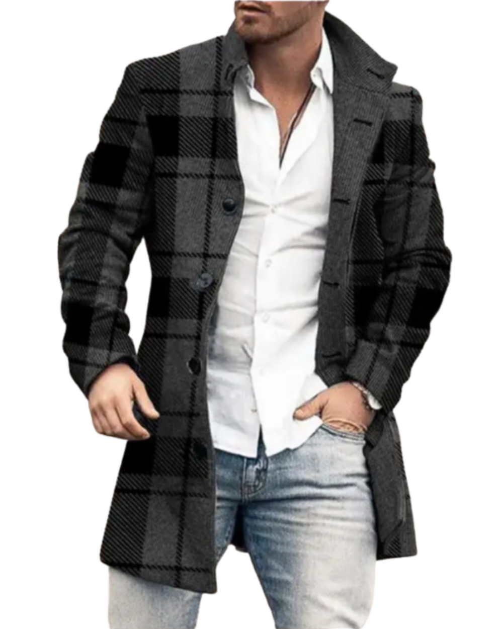 Elegantní Kabát pro Muže