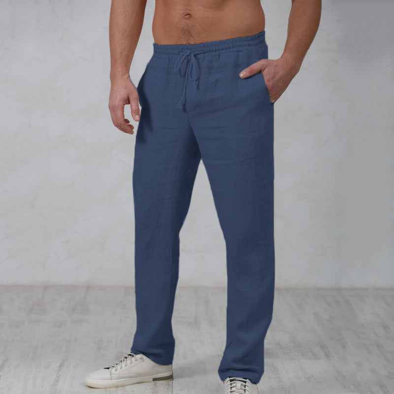 Elegantní Lněné Kalhoty